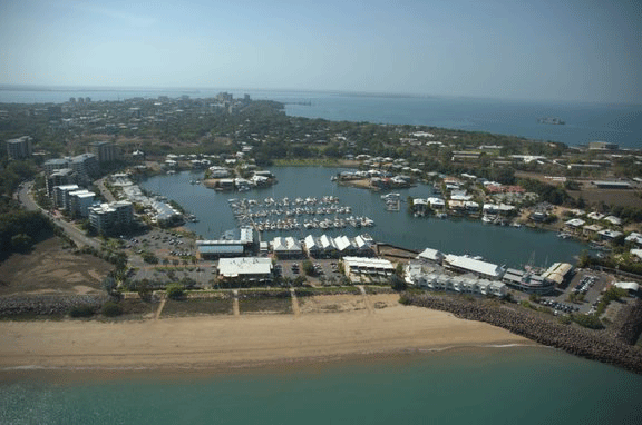 Ariel view of Tropical Darwin and Cullen Bay - image courtesy of MChristie