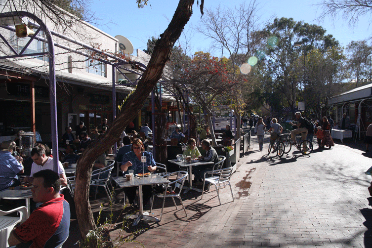 Todd Mall in Alice Springs