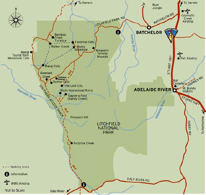 free map of Litchfield national park